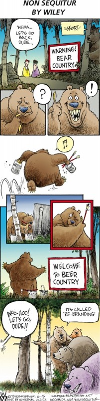 cartoon for blog non sequitor by wiley bears nq130616