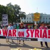 Syria protest banner