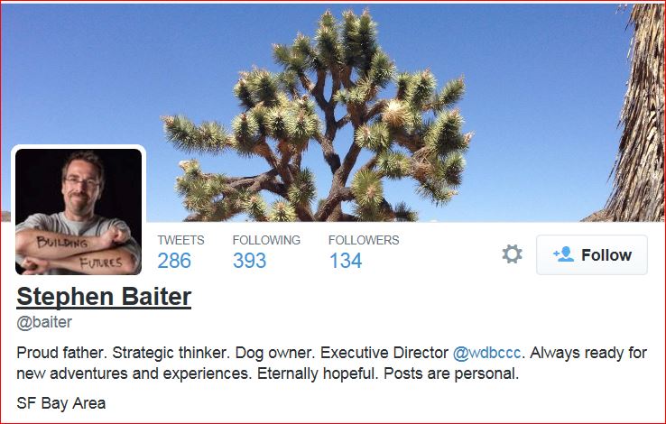 job training stephen baiter twitter profile