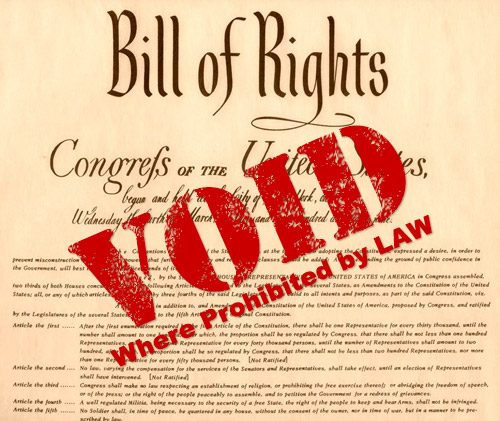 bill of rights void