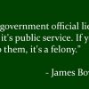 jpb quote if govt lies to you public service