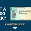 Warnock Vote for me Get $2000 campaign flier