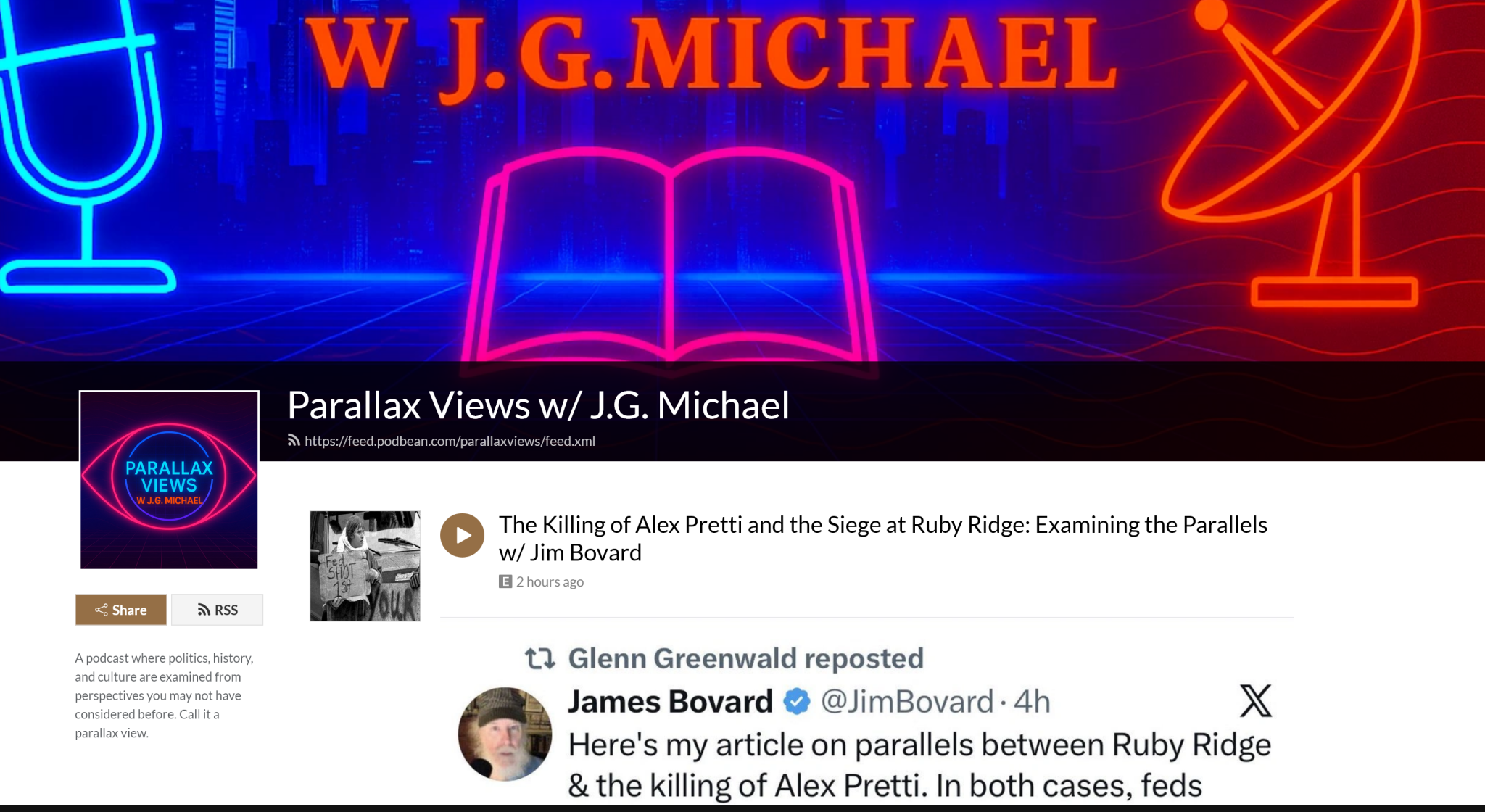 The Killing of Alex Pretti and the Ruby Ridge Siege: Parallax Podcast ...