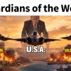 trump guardians of the world post from his social media account